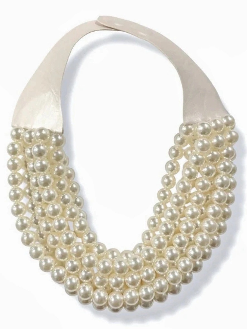 Fairchild Baldwin Cream Multi Strand Pearl Necklace